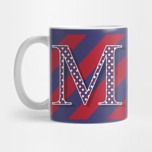 Old Glory Letter M Mug